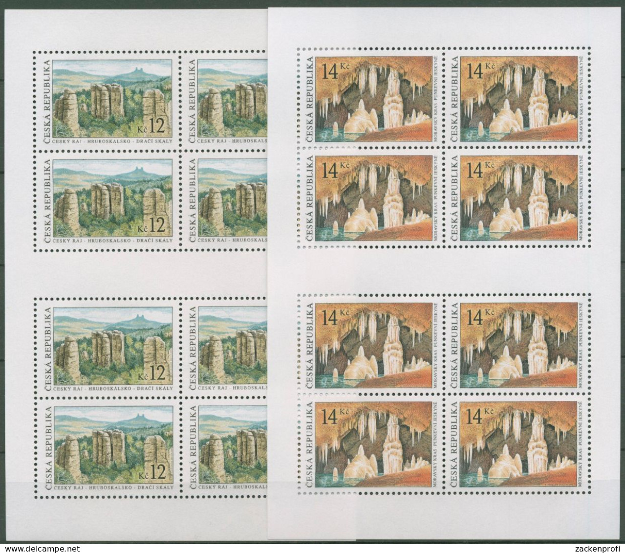 Tschechische Republik 2003 Gebirge Drachenfels 355/56 K Postfrisch (C62780) - Blocks & Kleinbögen