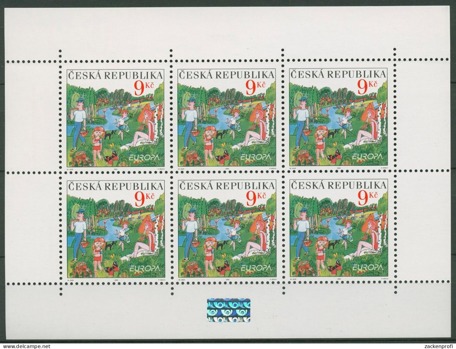 Tschechische Republik 2004 Europa CEPT Ferien 395 K Postfrisch (C90551) - Blocs-feuillets