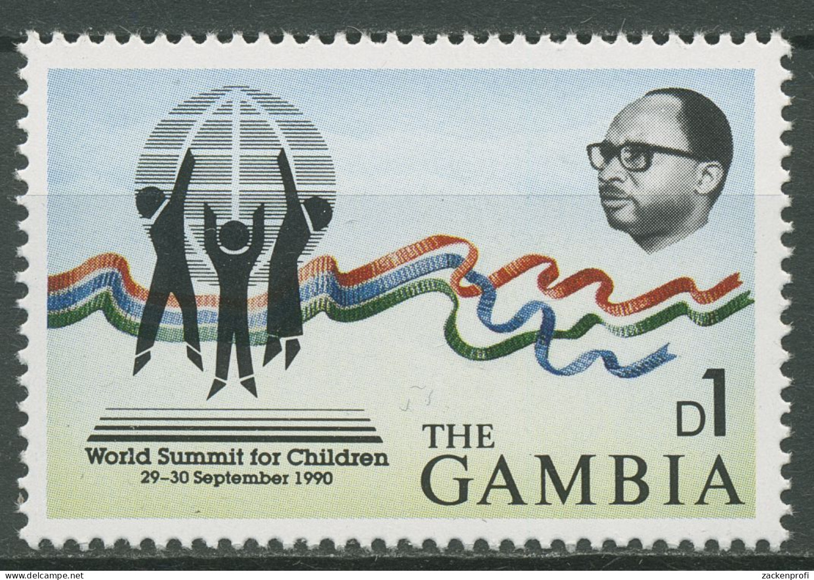 Gambia 1990 Internationale Konferenz Für Kinderfragen New York 1080 Postfrisch - Gambie (1965-...)