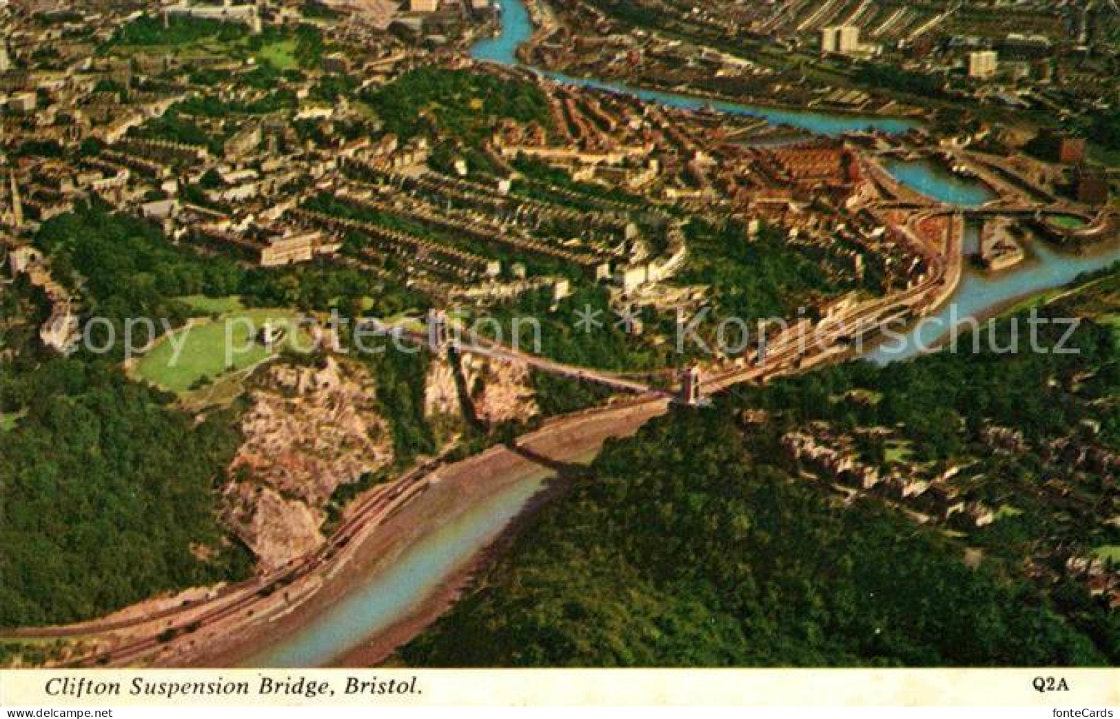 72779997 Bristol UK Fliegeraufnahme Clifton Suspension Bridge  - Bristol
