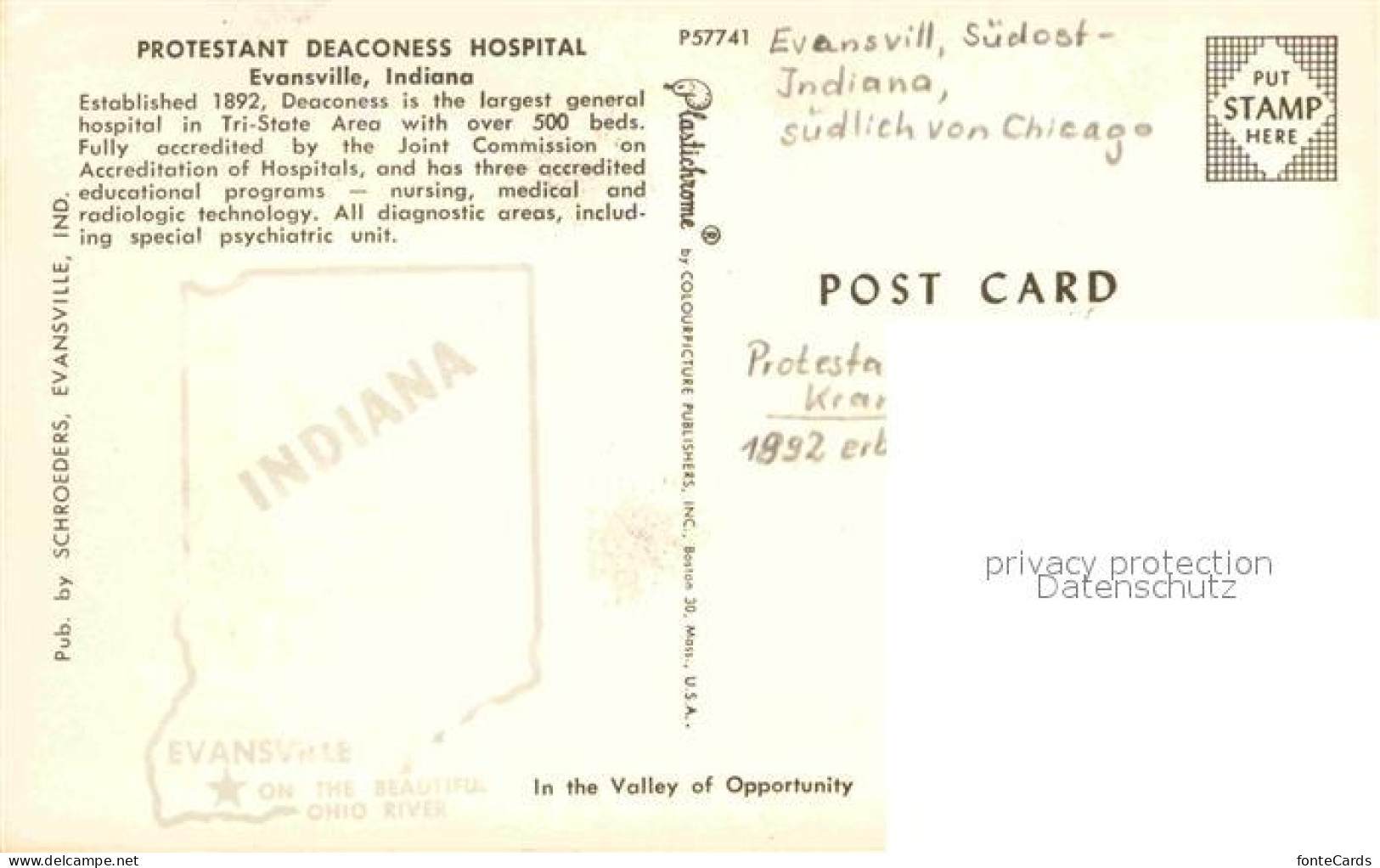 72779992 Evansville_Indiana Protestant Deaconess Hospital - Altri & Non Classificati