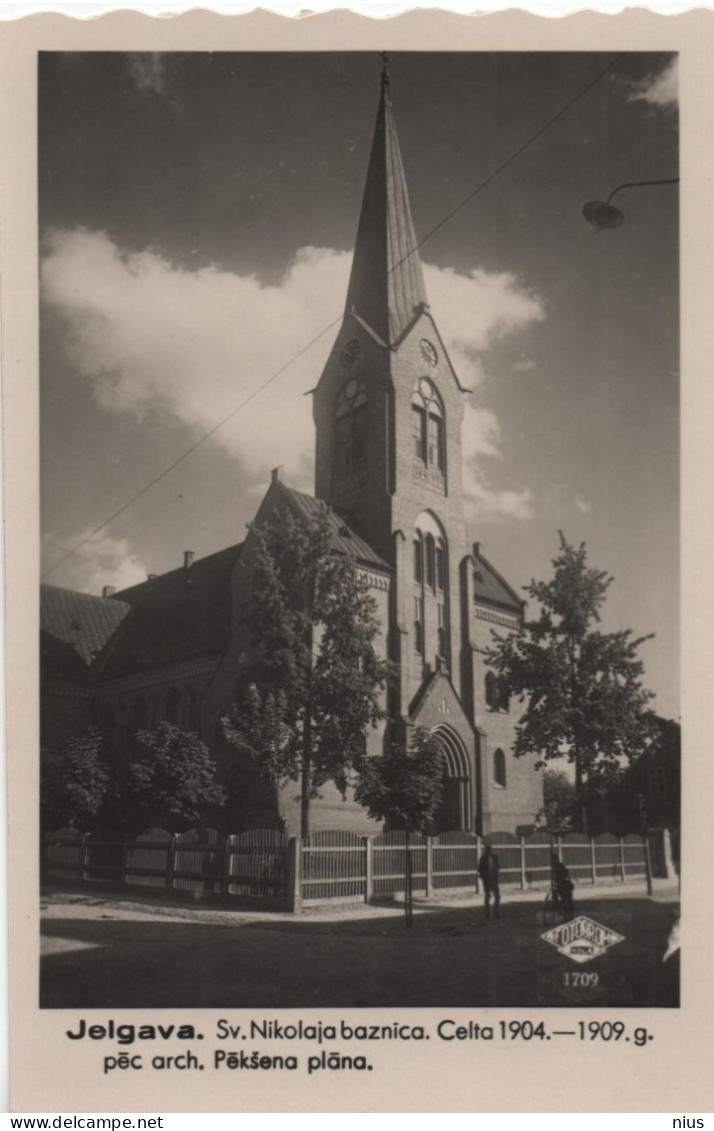 Latvia, Jelgava Mitau Mitava, Church Kirche - Lettonia