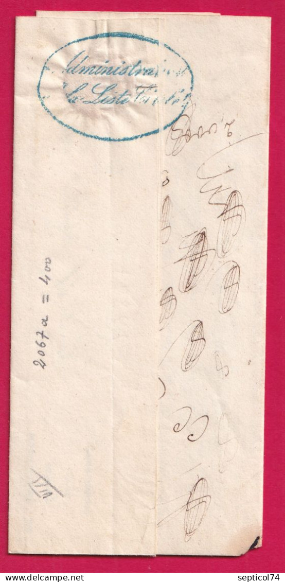 FRANCHISE EN BLEU PRESIDENT  COMMon ANCIENNE LISTE CIVILE PARIS 1840 POUR RAMBOUILLET SEINE ET OISE LETTRE - 1801-1848: Vorläufer XIX