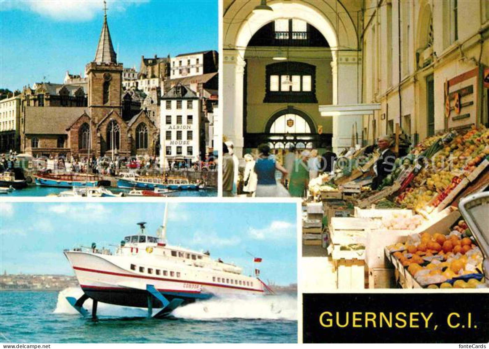 72775535 Guernsey Channel Islands Sankt Peter Kirche Obstmarkt Condor Hydroschif - Other & Unclassified