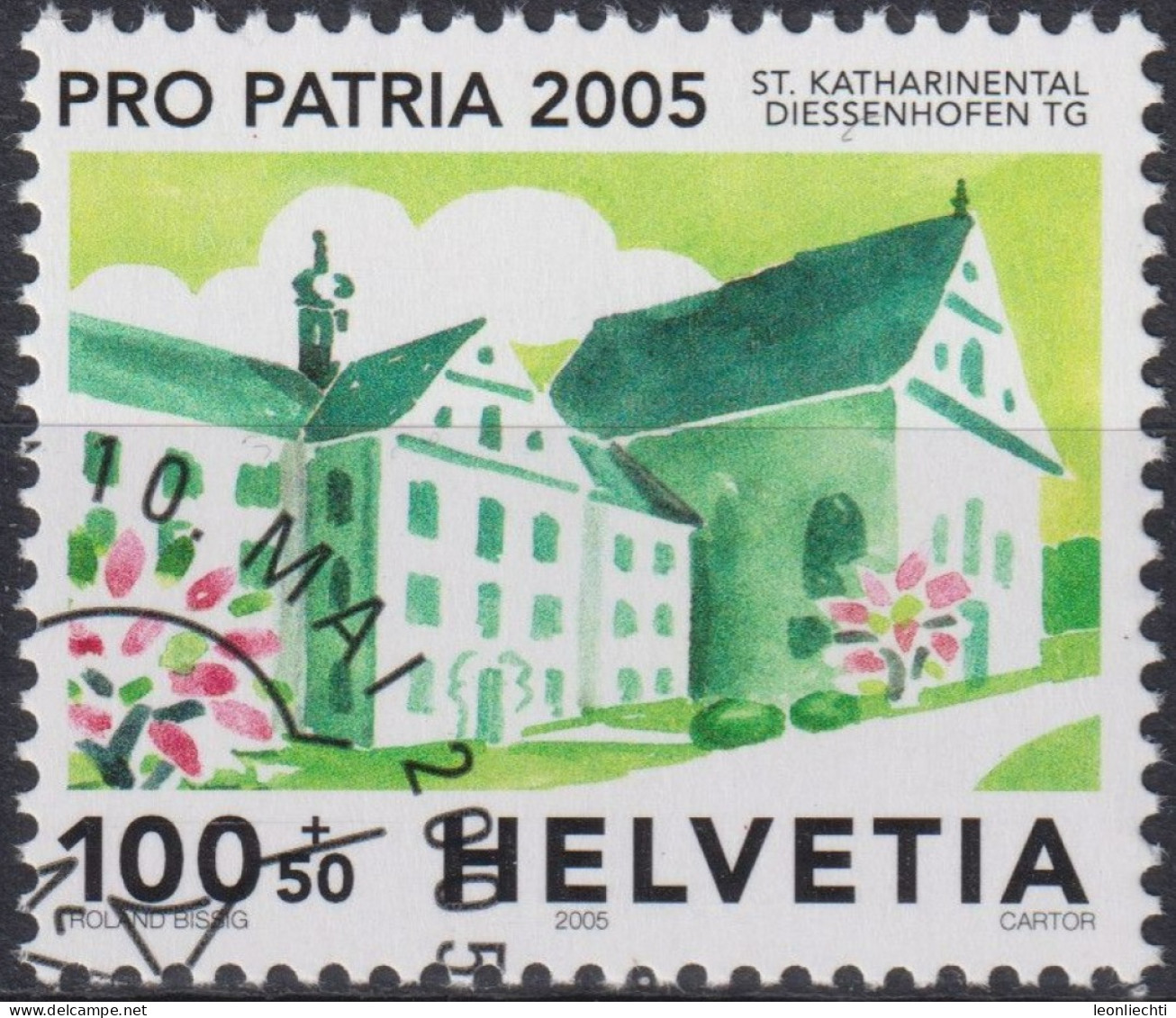 2005 Schweiz Pro Patria, Kloster St. Katharinental, Diessenhofen TG ⵙ Zum:CH B290, Mi:CH 1920, Yt:CH 1846 - Used Stamps