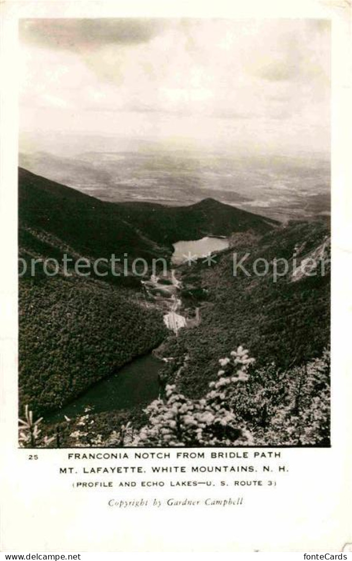 72775240 White Mountains New Hampshire Franconia Notch From Bridle Path Mt Lafay - Other & Unclassified