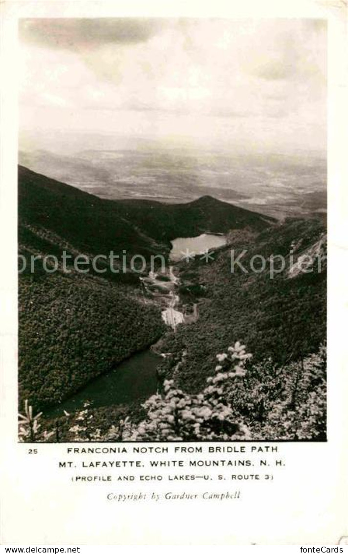 72775240 White Mountains New Hampshire Franconia Notch From Bridle Path Mt Lafay - Autres & Non Classés