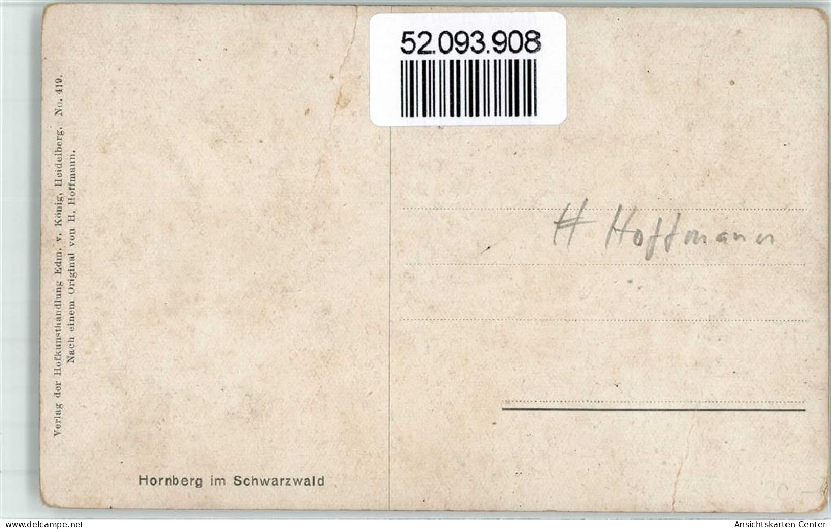 52093908 - Hornberg , Schwarzwaldbahn - Andere & Zonder Classificatie