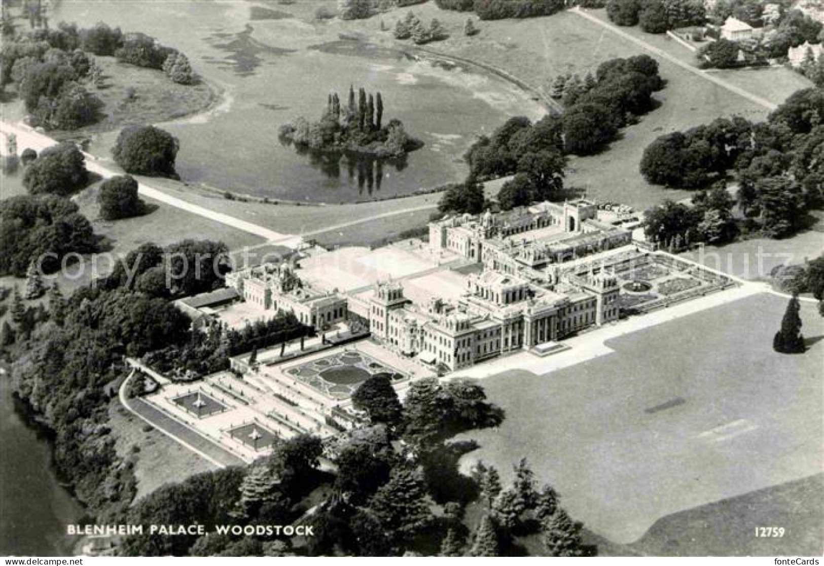 72773306 Woodstock Oxfordshire Blenheim Palace Aerial View  - Autres & Non Classés