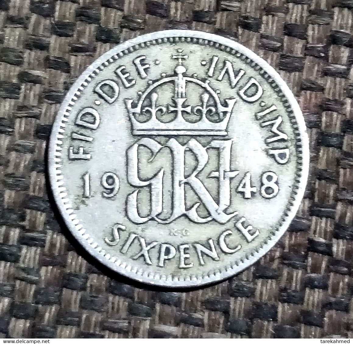 Grande-Bretagne, George VI, 6 Pence, 1948,, KM:862 , Agouz - H. 6 Pence