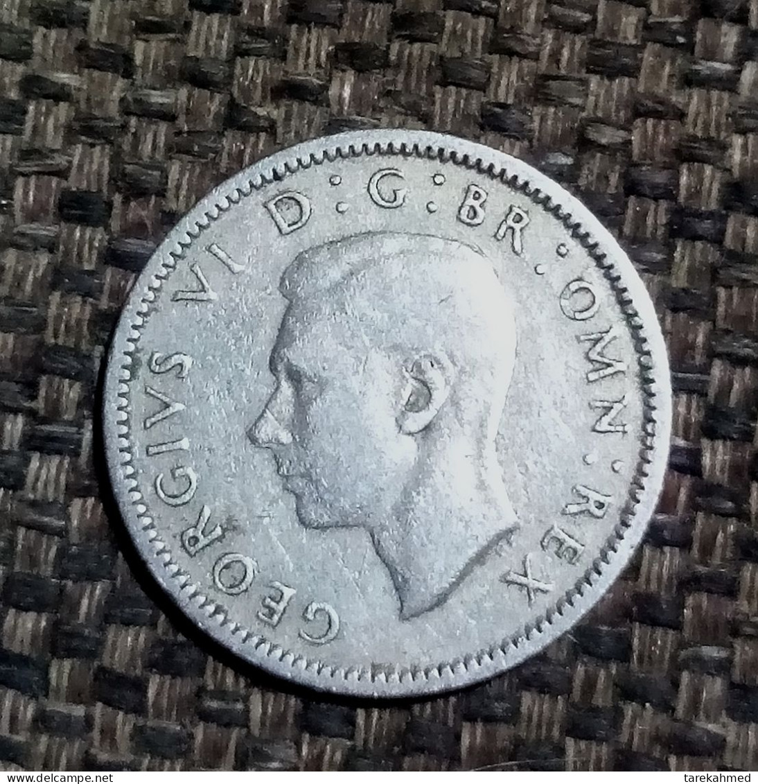 Grande-Bretagne, George VI, 6 Pence, 1948,, KM:862 , Agouz - H. 6 Pence