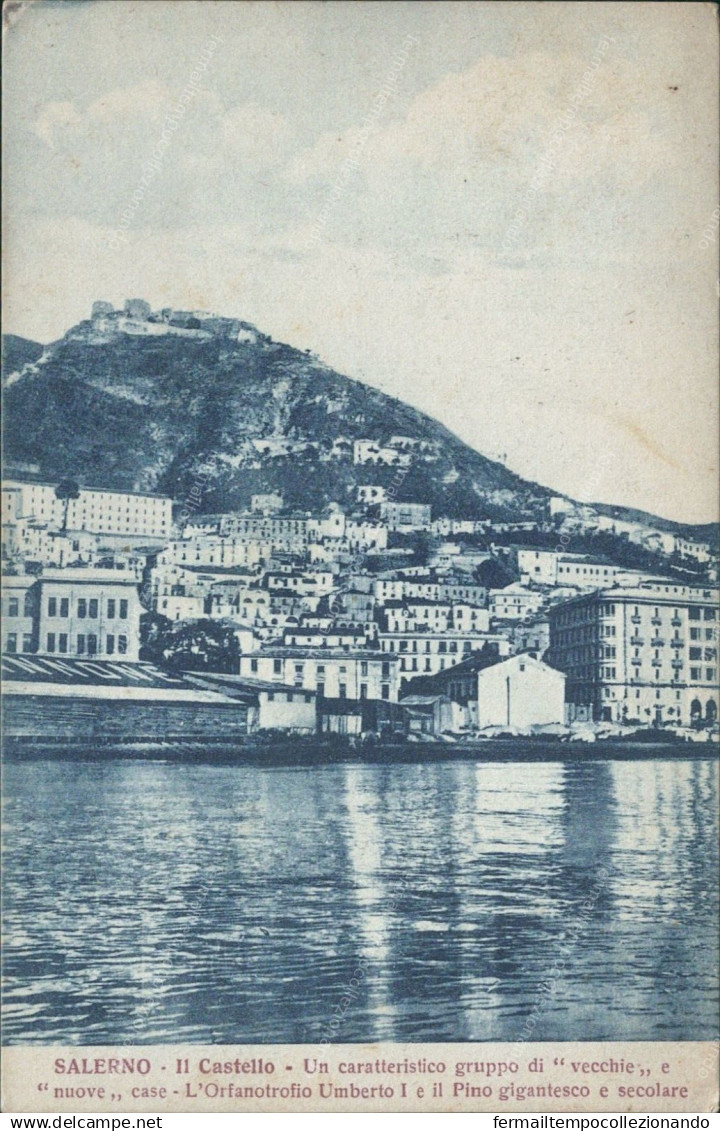 Cs379 Cartolina Salerno  Citta' Il Castello Campania 1933 - Avellino