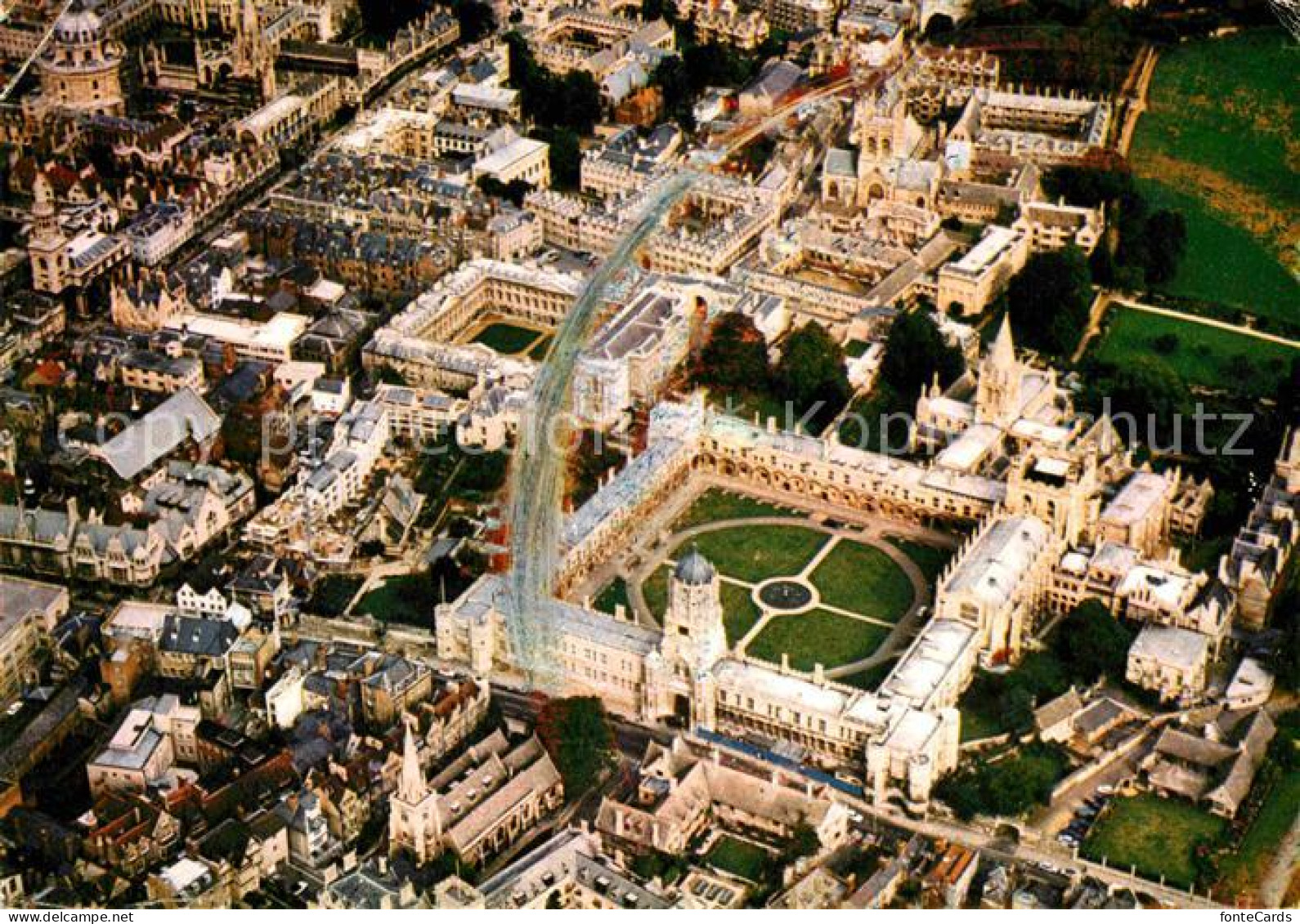 72771078 Christ Church Aerial View Of Tom Tower And Tom Quad With Cathedral  - Other & Unclassified