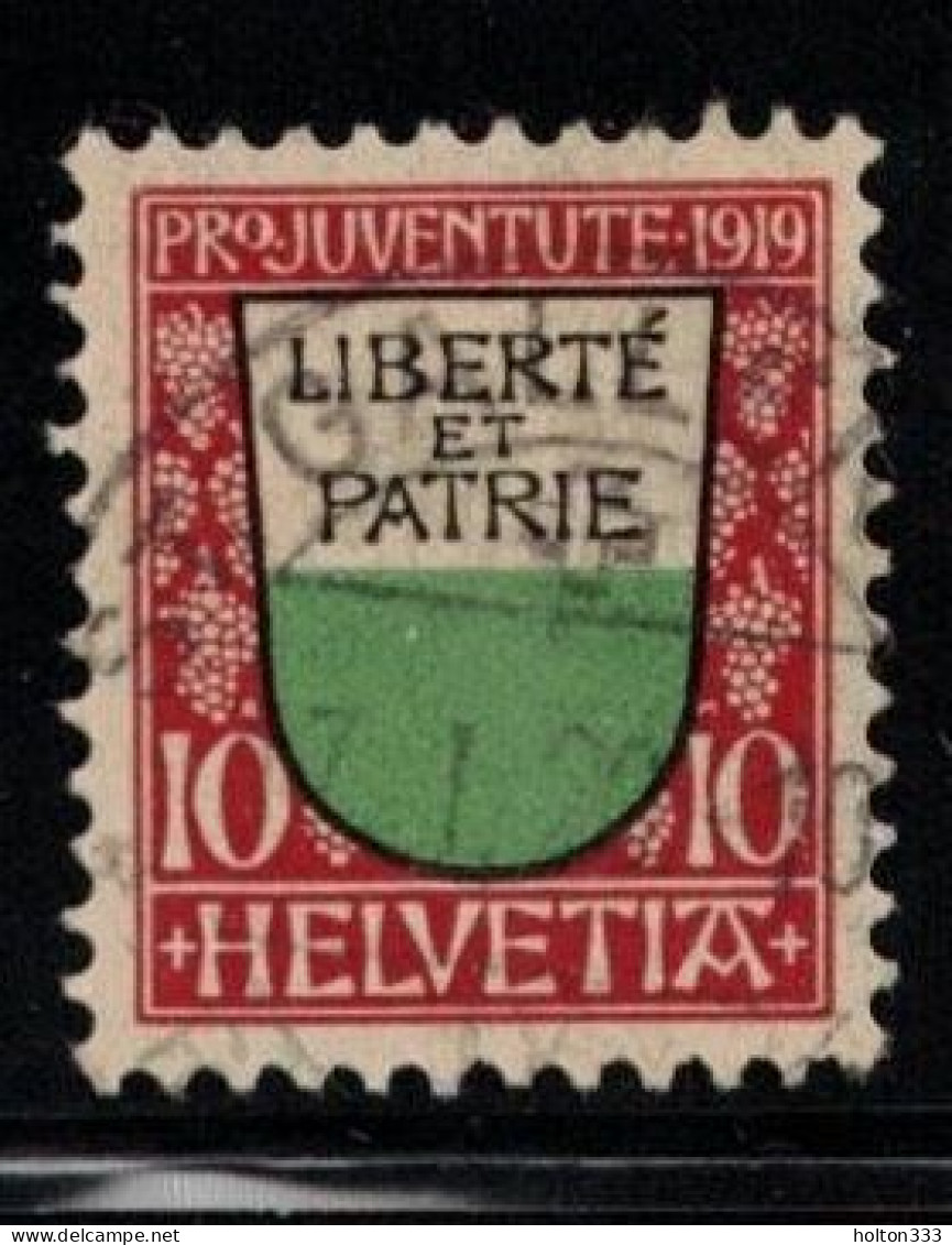 SWITZERLAND Scott # B13 Used - Vaud - Oblitérés