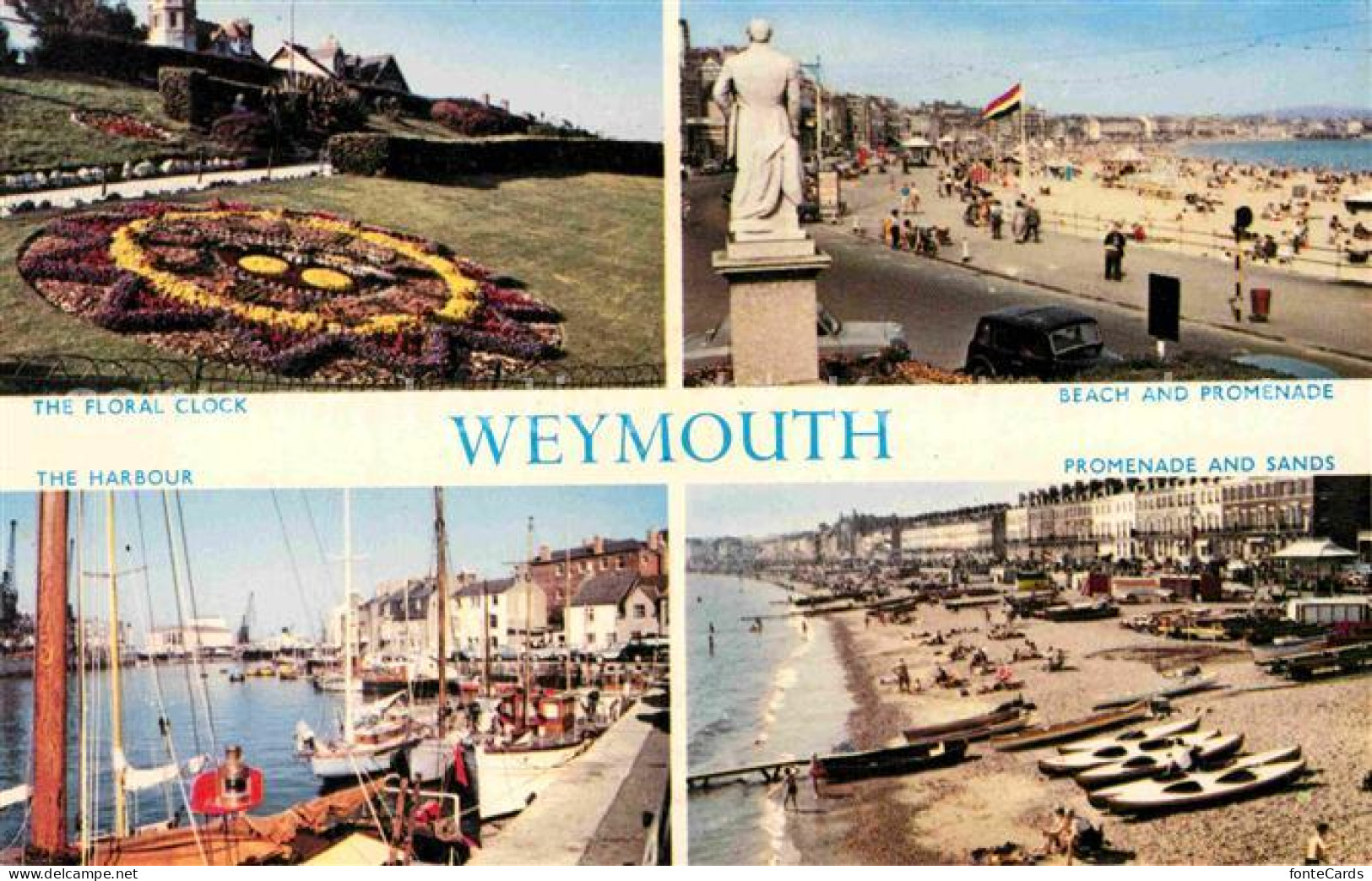 72768792 Weymouth Dorset Floral Clock Beach Promenade Harbour   - Andere & Zonder Classificatie