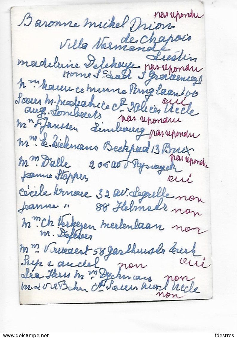 FP Carte Remerciements Décès Marie Antoinette Van Cutsem Vers 1970 - Obituary Notices