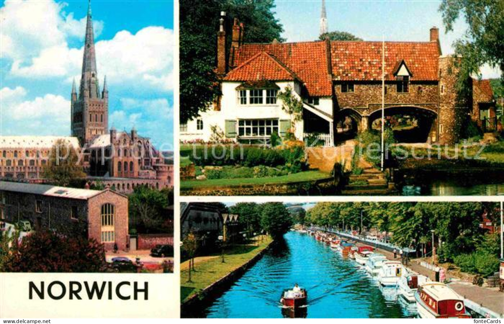 72767448 Norwich UK Cathedral Pulls-Ferry River  - Andere & Zonder Classificatie