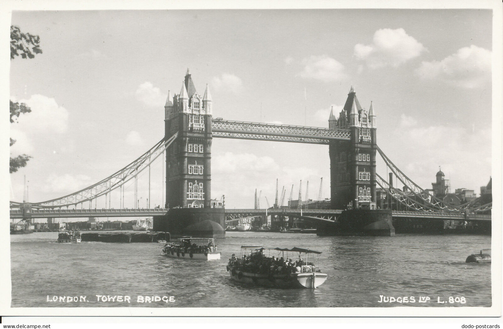 PC34480 London. Tower Bridge. Judges Ltd. No L.808. RP - Autres & Non Classés