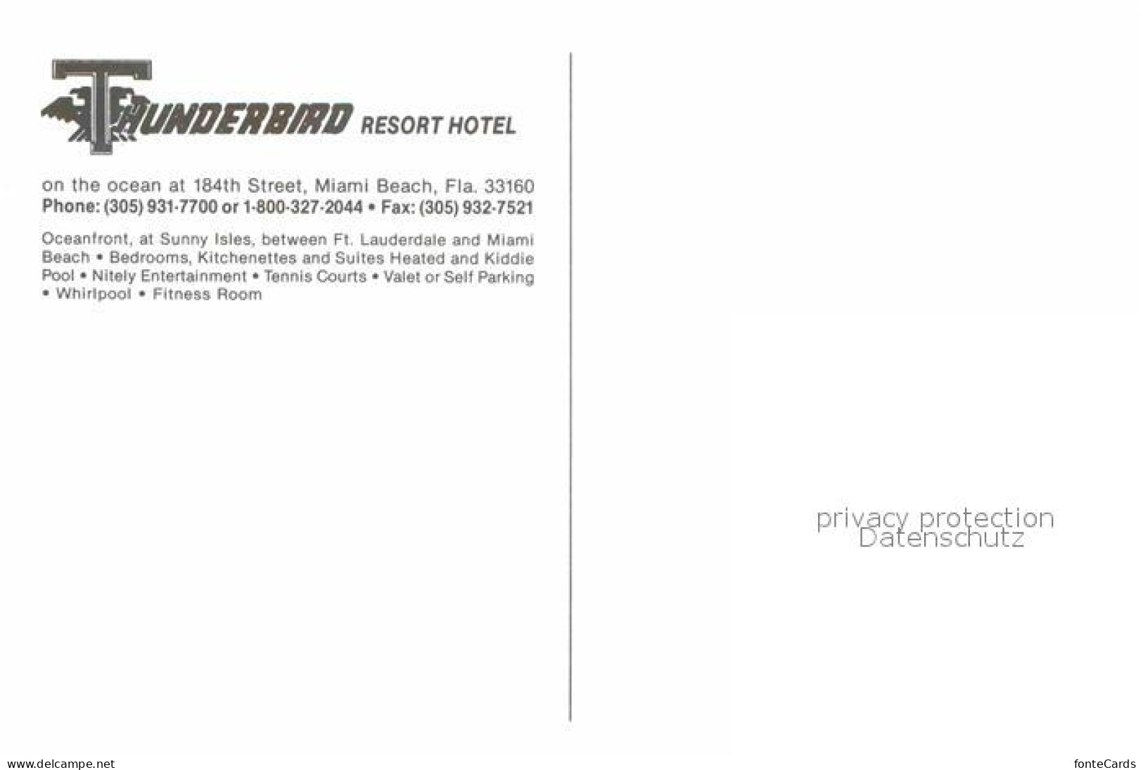 72767263 Miami_Beach Thunderbird Resort Hotel - Other & Unclassified