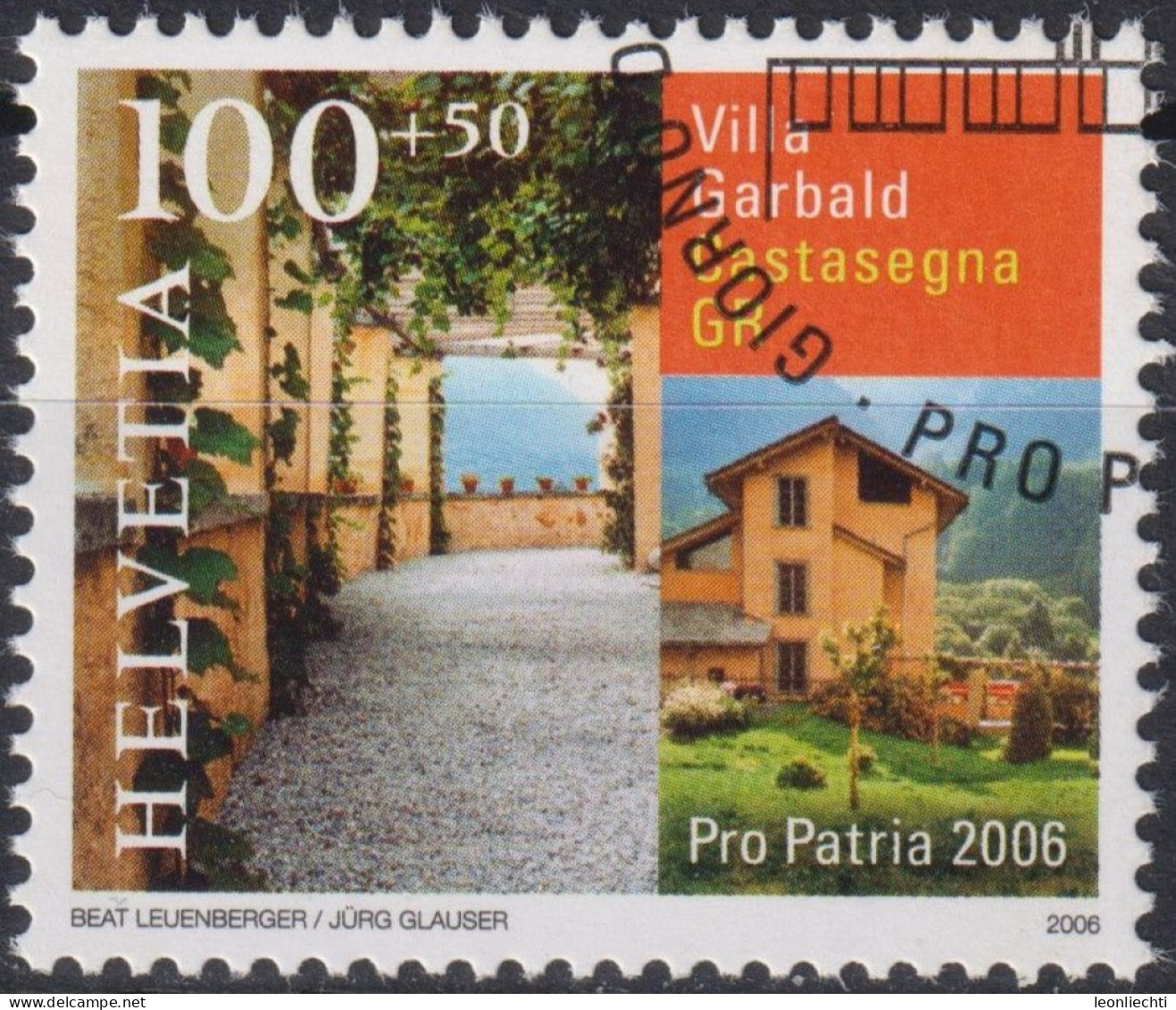 2006 Schweiz Pro Patria, Villa Garbald, Castasegna GR ⵙ Zum:CH B294, Mi:CH 1963, Yt:CH 1890 - Gebruikt