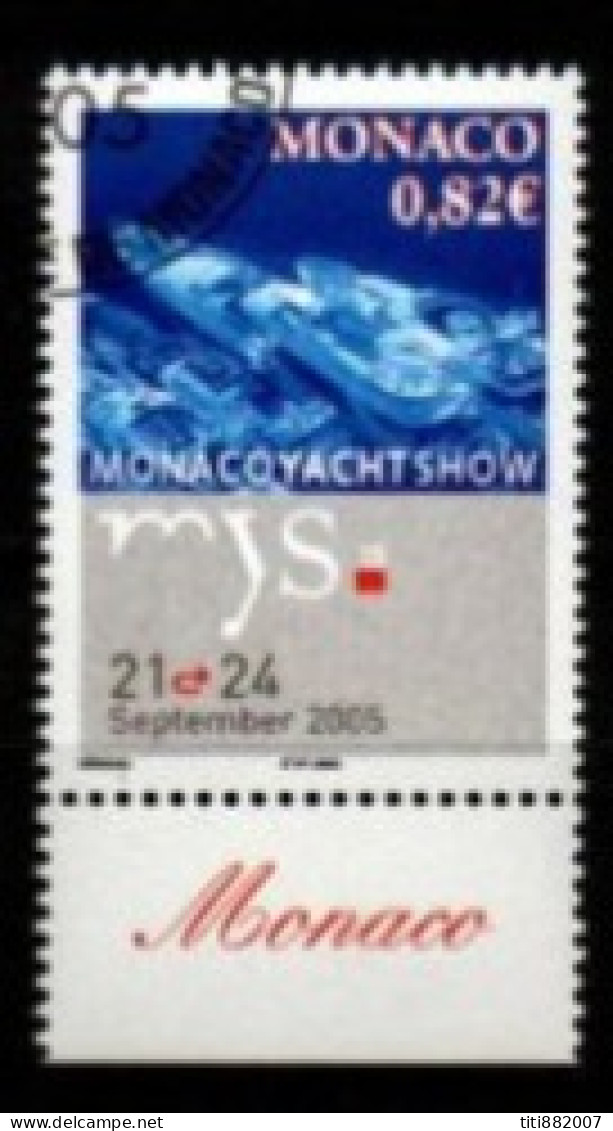 MONACO   -   2005 .  Y&T N° 2497 Oblitéré.    Yachts - Used Stamps