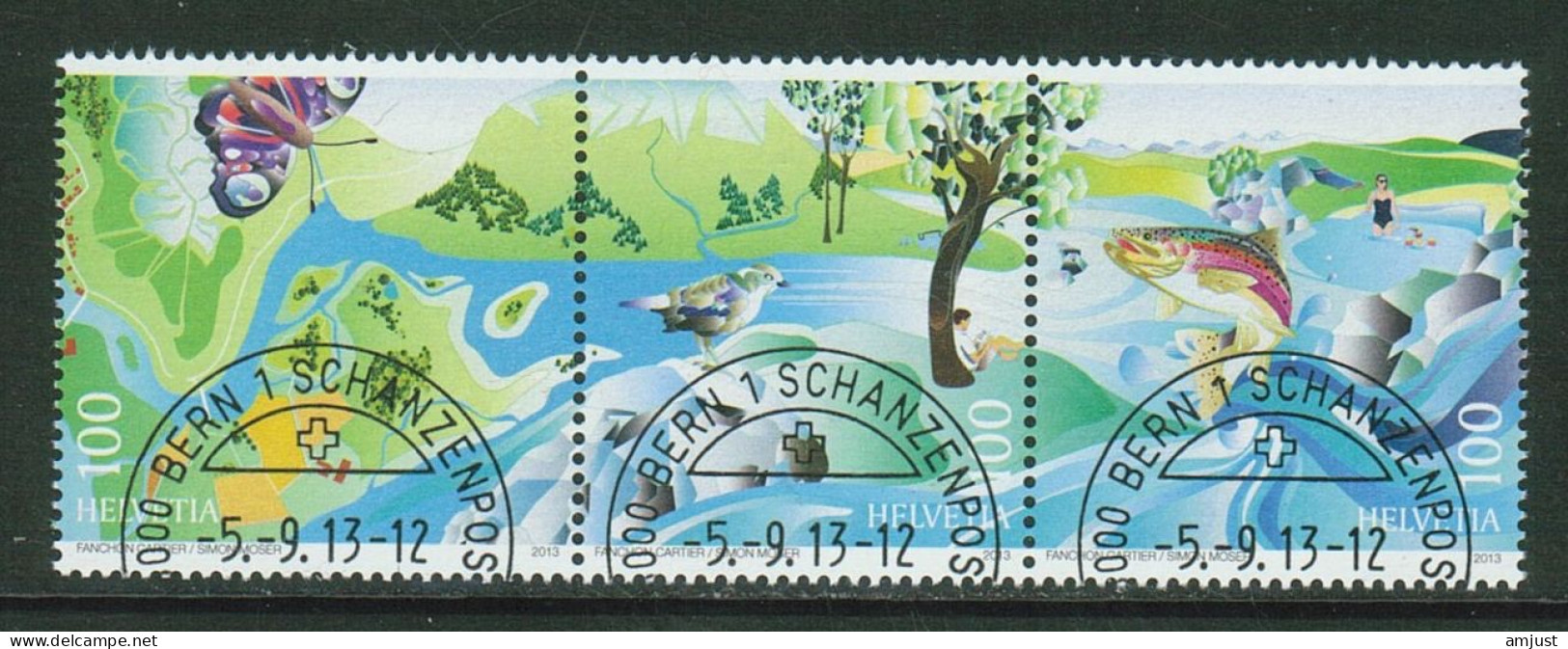 Suisse /Schweiz/Svizzera // 2013 // Renaturation   Oblitéré No. 1474-1476 - Gebraucht