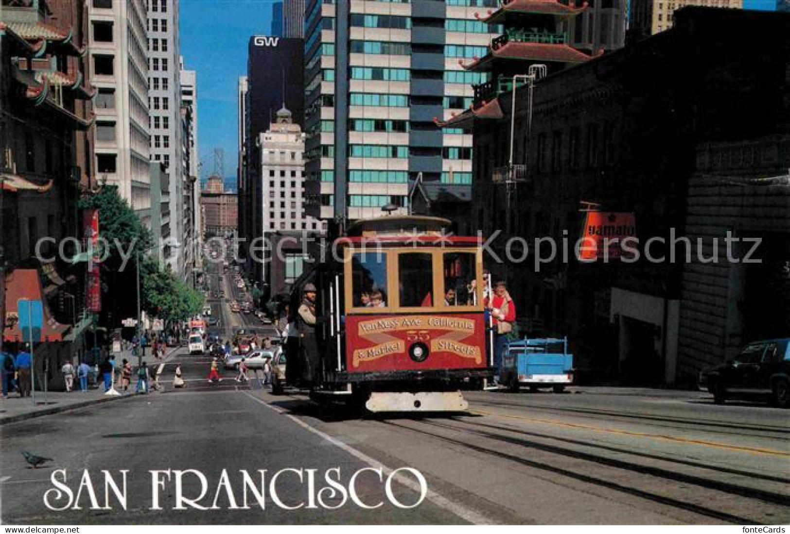 72765566 San_Francisco_California California Street Cable Car To Nob Hill - Altri & Non Classificati