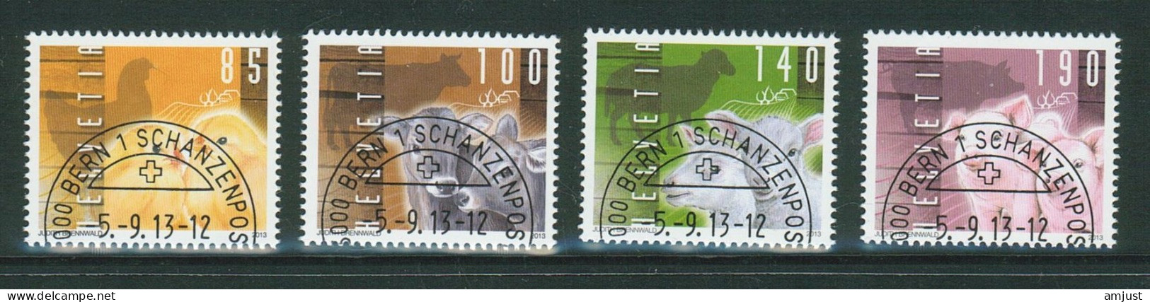 Suisse /Schweiz/Svizzera // 2013 // Animaux De La Ferme   Oblitéré No. 1477-1480 - Used Stamps