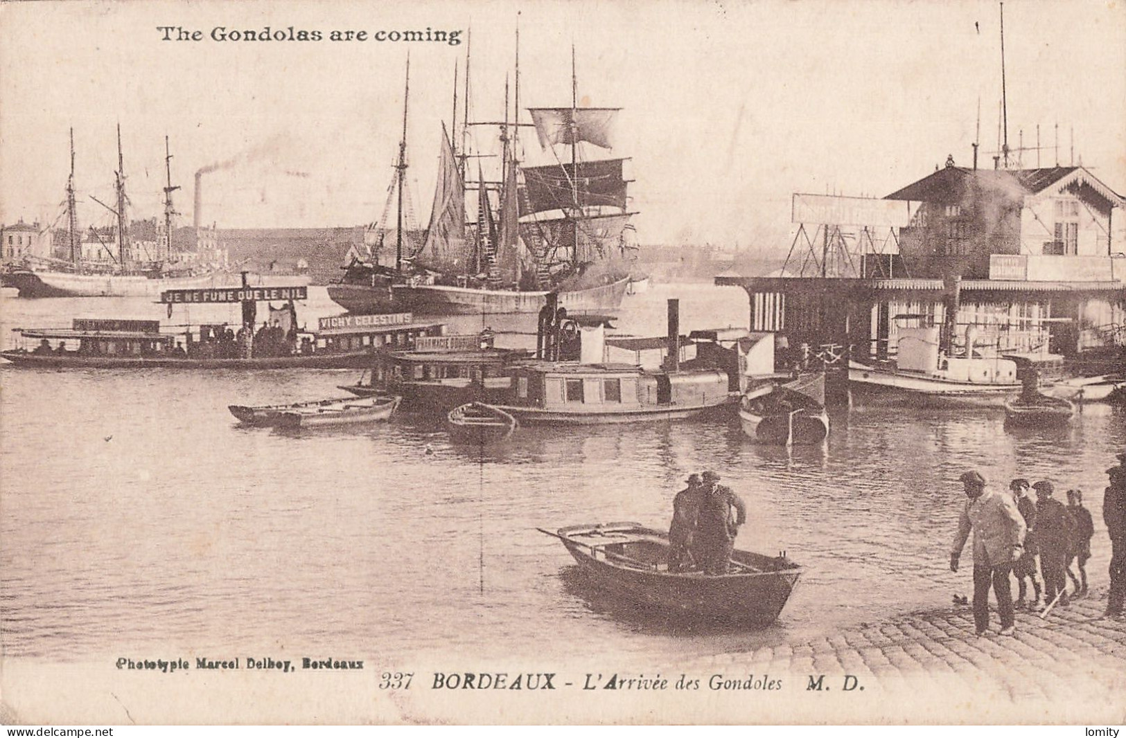 33 Bordeaux Arrivée Des Gondoles CPA Bateau Bateaux - Bordeaux