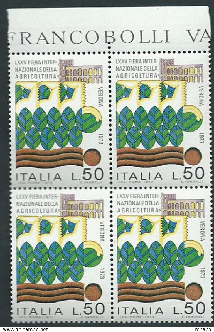 Italia, Italy, Italie, Italien 1973; Fiera Internazionale Dell'agricoltura A Verona, Quartina Di Bordo Superiore. - Agricultura