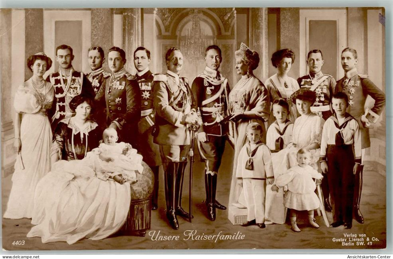 39780408 - Kaiserin Auguste Victoria Kronprinz Wilhelm Familie - Königshäuser