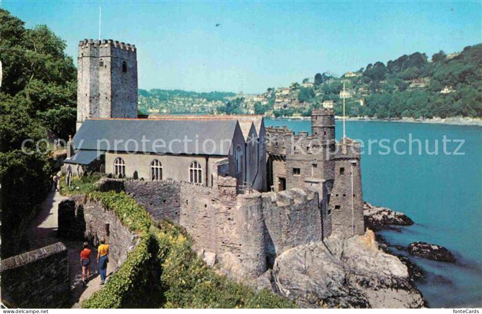 72757251 Dartmouth Devon Castle And The Church Of St Petrox Dartmouth Devon - Andere & Zonder Classificatie