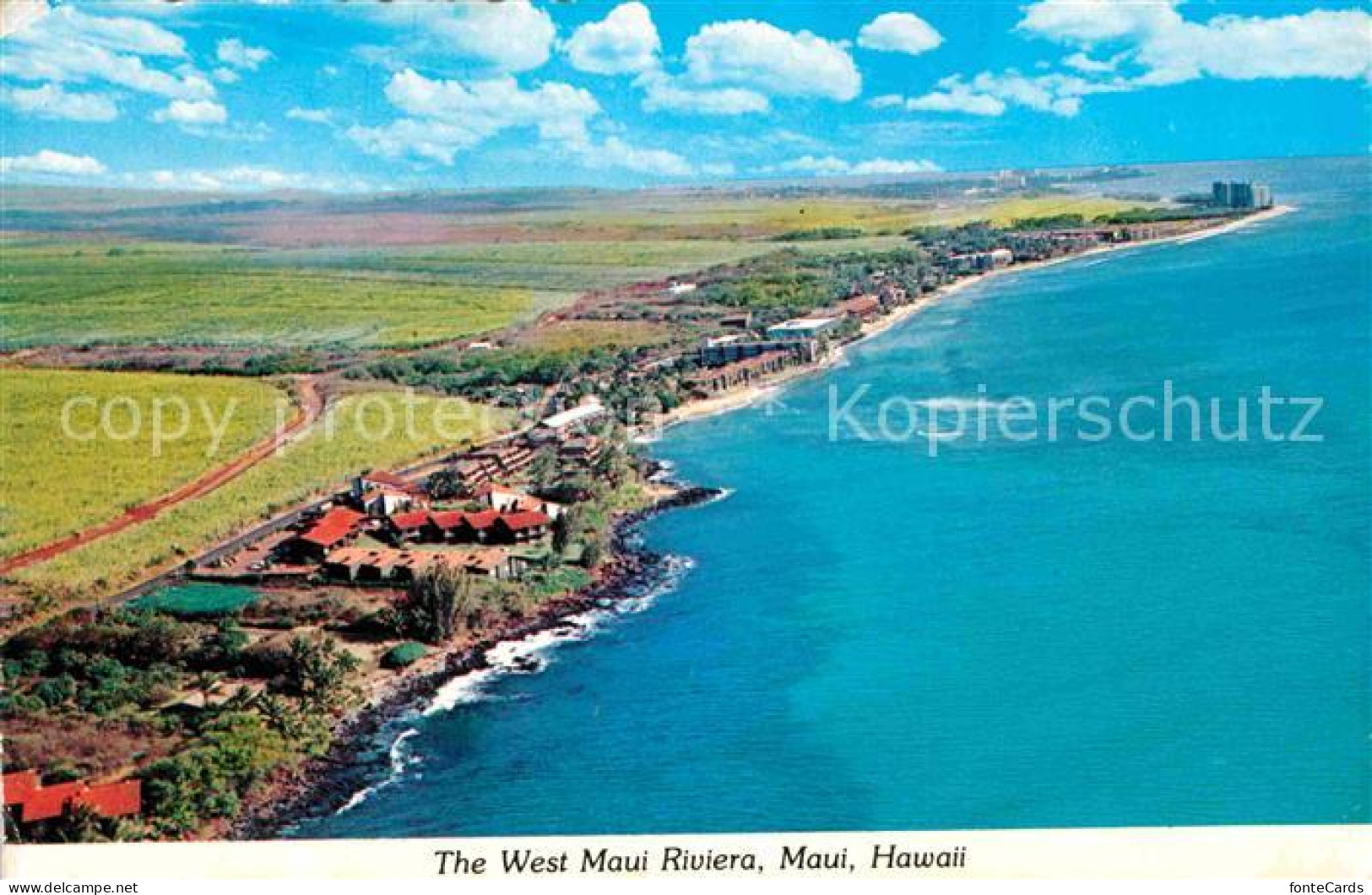 72756130 Maui_Hawaii Fliegeraufnahme Mit Strand - Autres & Non Classés