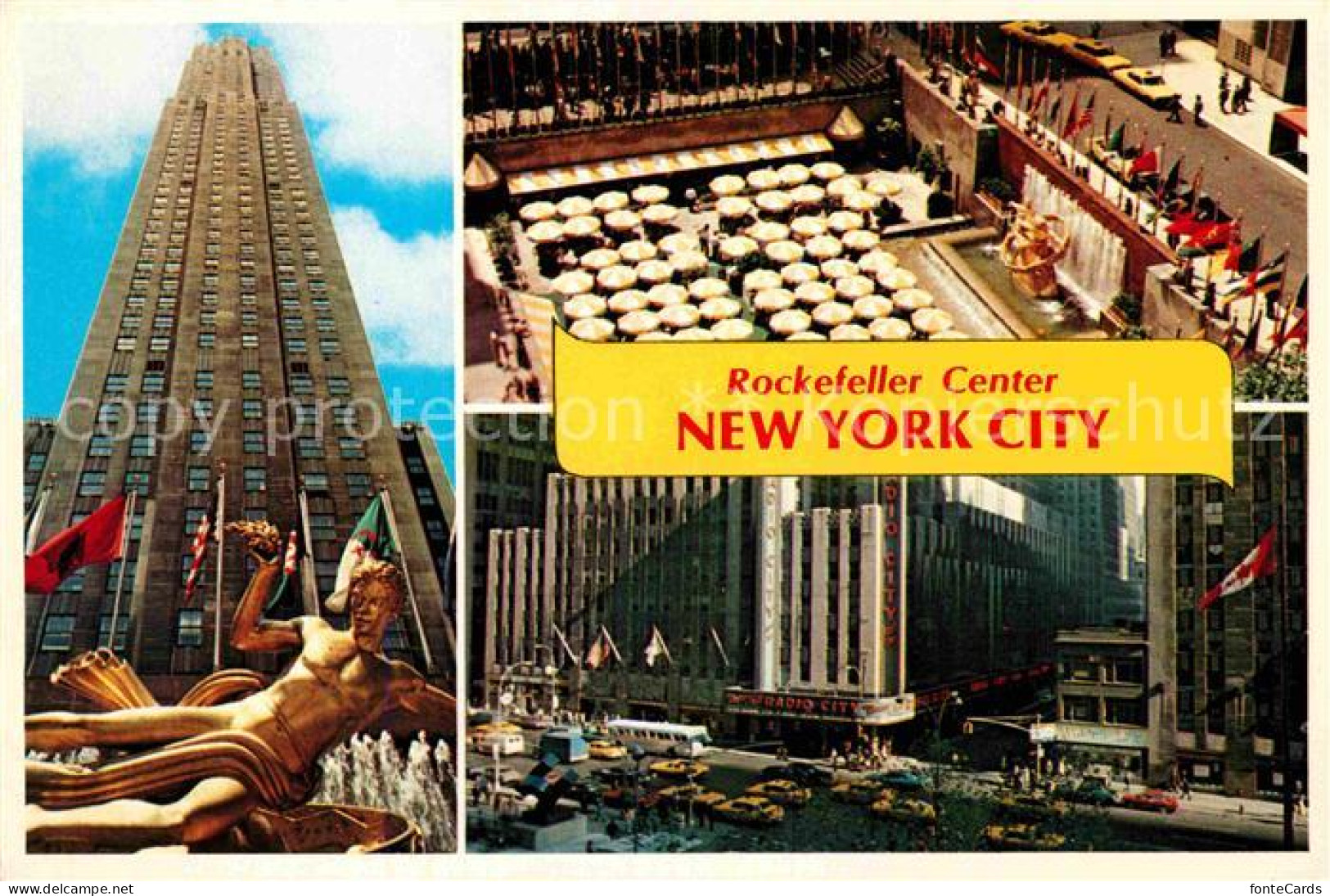 72755612 New_York_City Rockefeller Center Prometheus Statue Radio City Music Hal - Andere & Zonder Classificatie