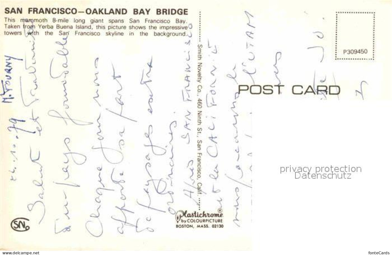 72755093 San_Francisco_California Oakland Bay Bridge  - Altri & Non Classificati