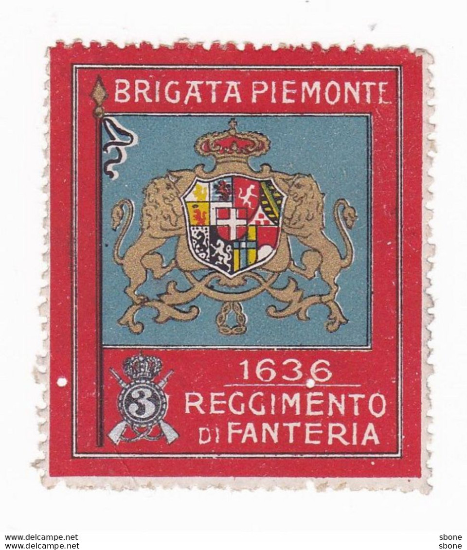 Vignette Militaire Delandre - Italie - Brigatta Piemonte - 1636 - Militärmarken