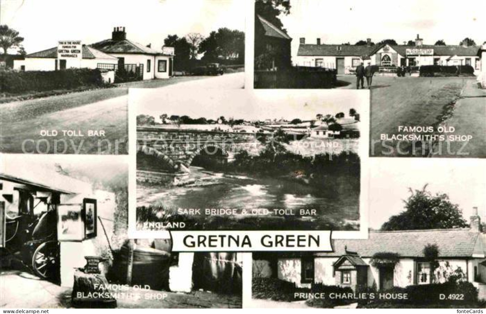 72754363 Gretna Green Old Toll Bar Sark Bridge Blacksmiths Shop Prince Charles H - Otros & Sin Clasificación