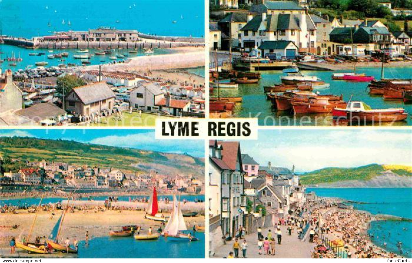 72754181 Lyme Regis Cobb Harbour Beach Marine-Parade Lyme Regis - Andere & Zonder Classificatie