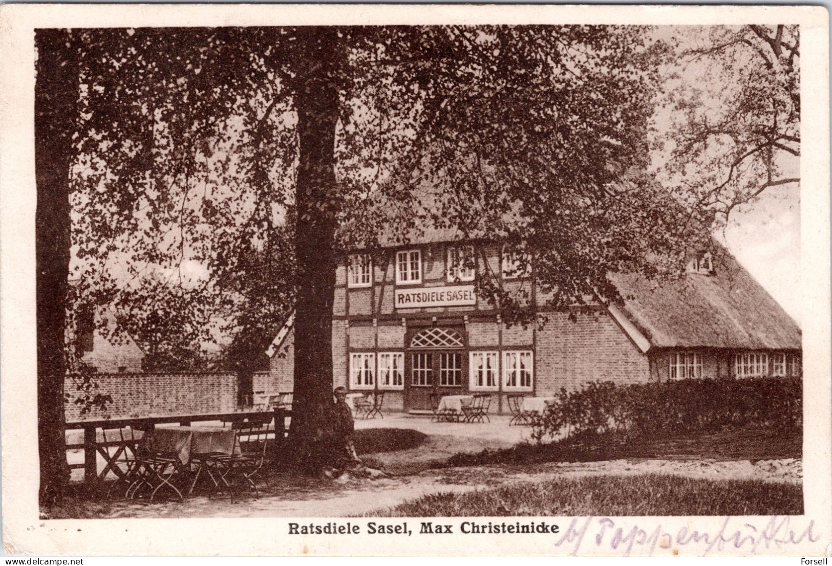 Ratsdiele Sasel, Max Christeinicke (Poppenbüttel) (Gelaufen 1930) - Wandsbek