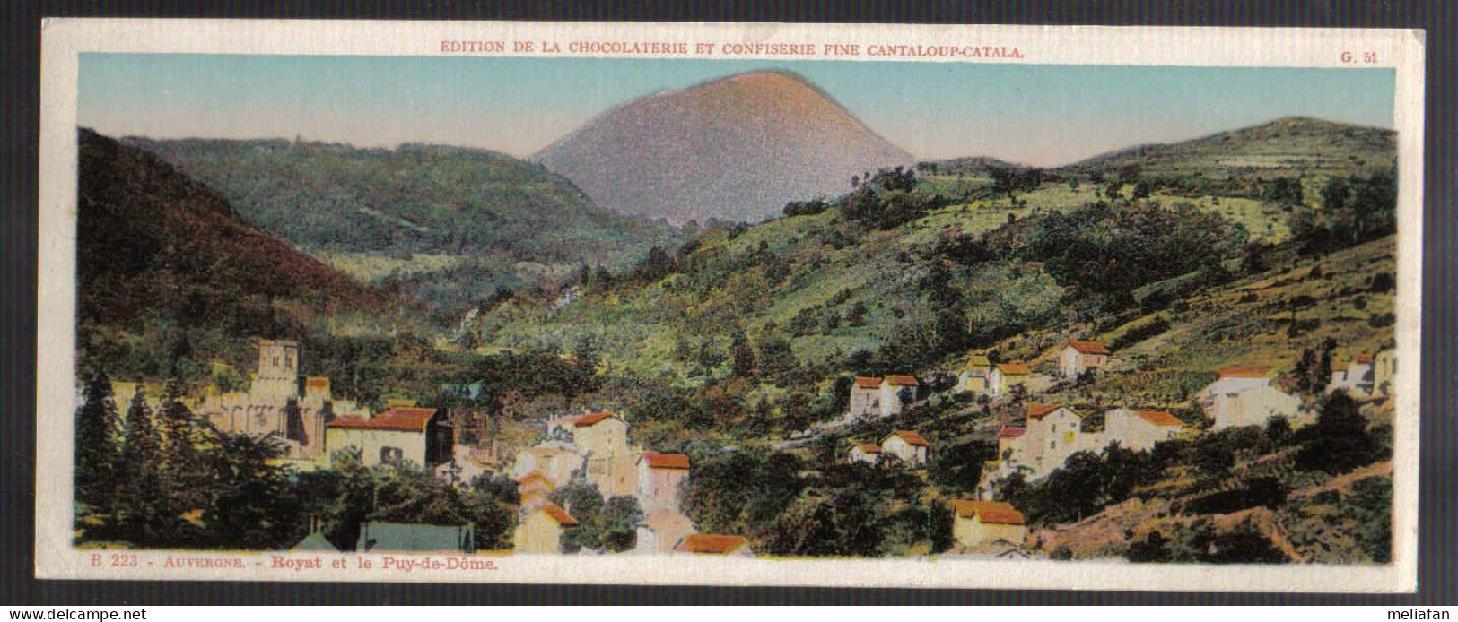 CC223 - CARTE CHOCOLAT CANTALOUP CATALA - ROYAT ET LE PUY DE DOME - Royat