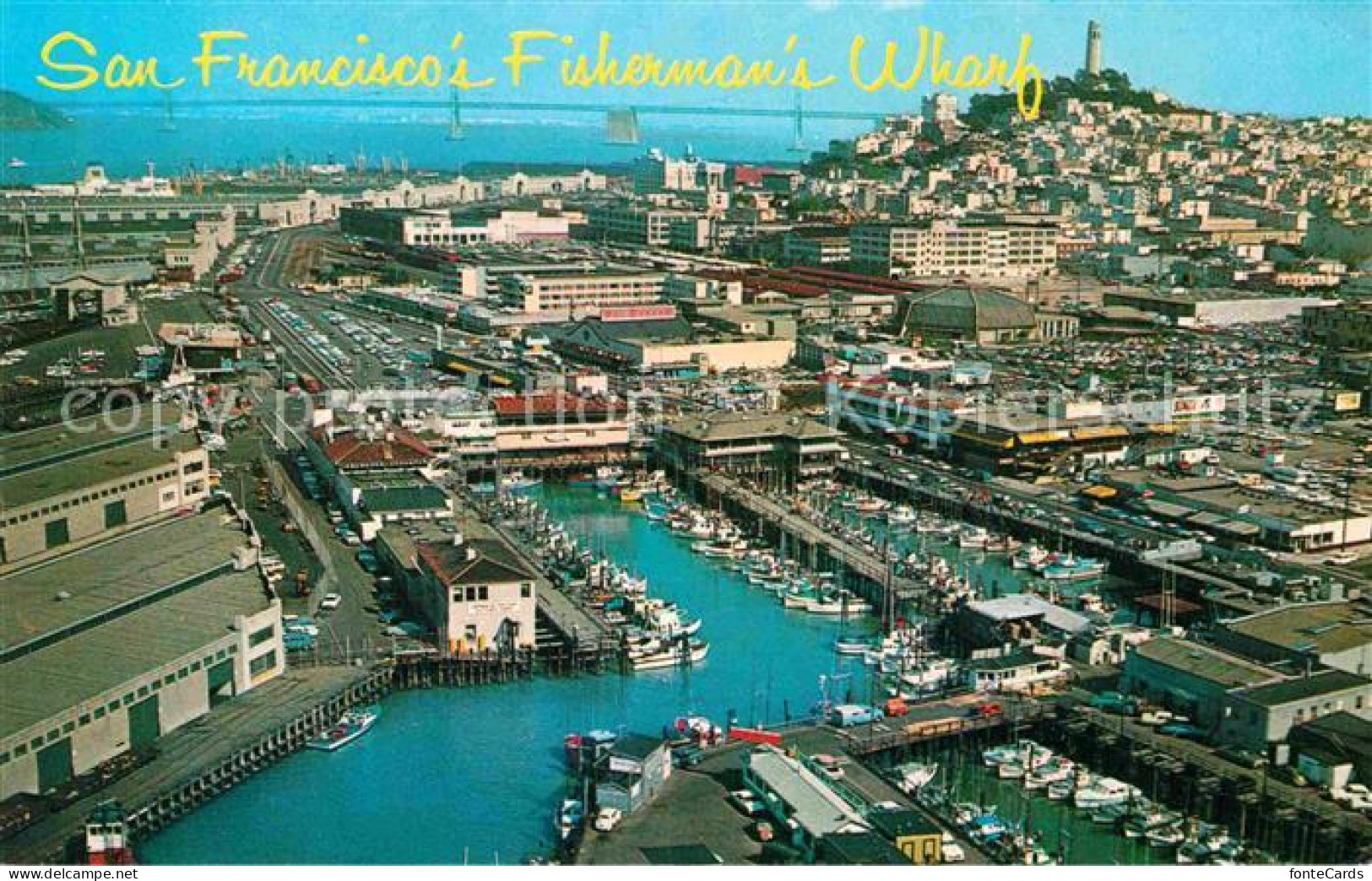 72749679 San_Francisco_California Fishermens Wharf Luftaufnahme - Sonstige & Ohne Zuordnung