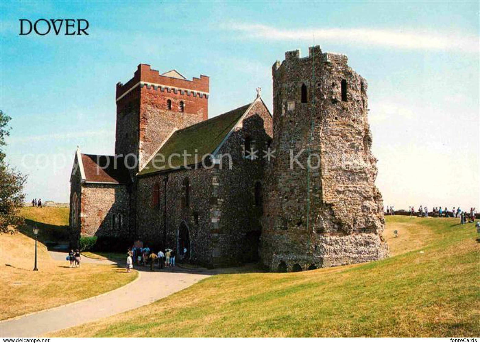 72749512 Dover Kent Church Of St Mary De Castro And The Pharos Dover Castle Dove - Andere & Zonder Classificatie
