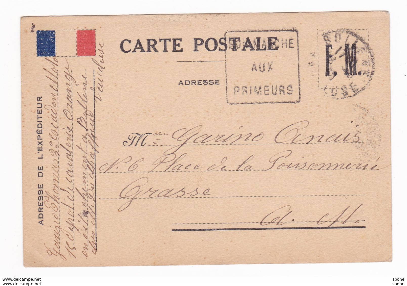 Carte En Franchise Militaire - 1 Drapeau - 1939 1945 - Lettres & Documents