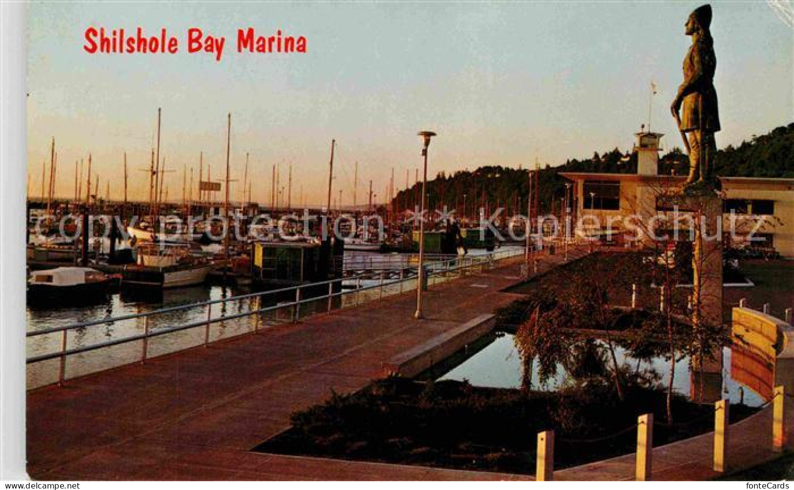 72748956 Seattle Shilshole Bay Puget Sound Hafen Statue Leif Erikson  - Autres & Non Classés