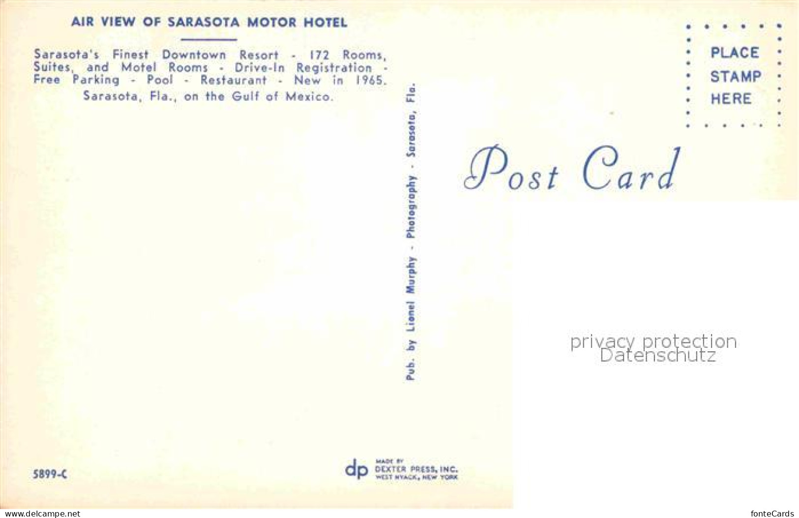 72748931 Sarasota Motor Hotel Luftaufnahme - Autres & Non Classés