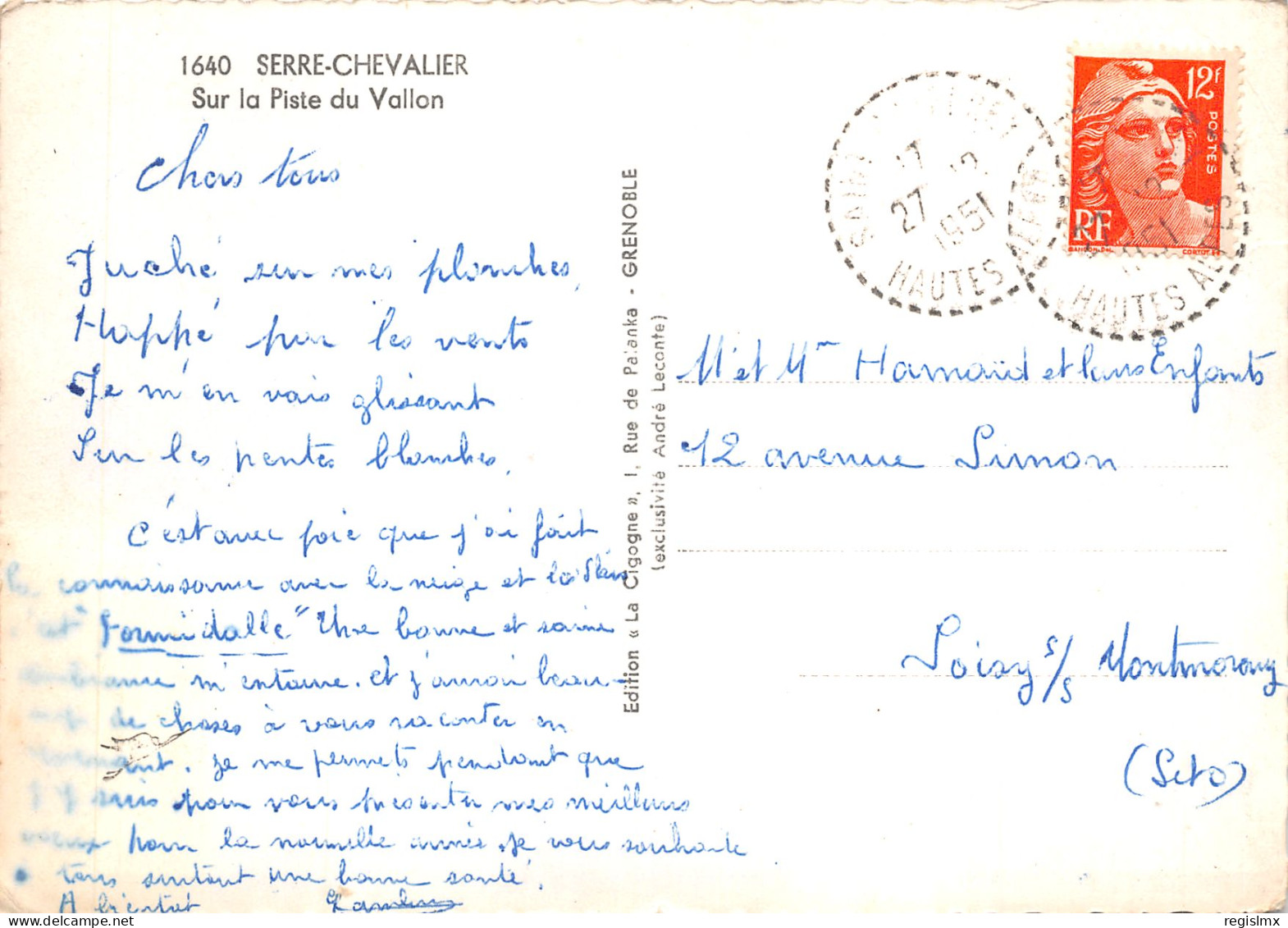 05-SERRE CHEVALIER-N°T549-C/0149 - Serre Chevalier