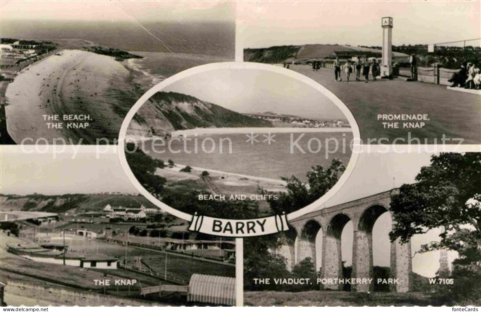 72748917 Barry Beach Knap Promenade Viaduct Porthkerry Park Barry - Sonstige & Ohne Zuordnung