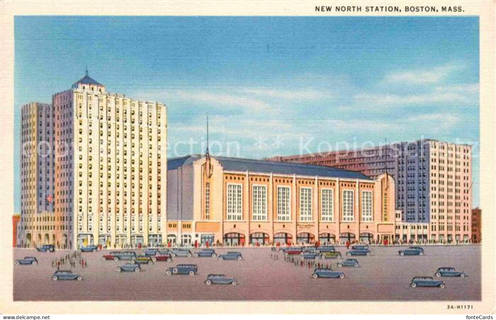 72748896 Boston_Massachusetts New North Station Illustration - Sonstige & Ohne Zuordnung