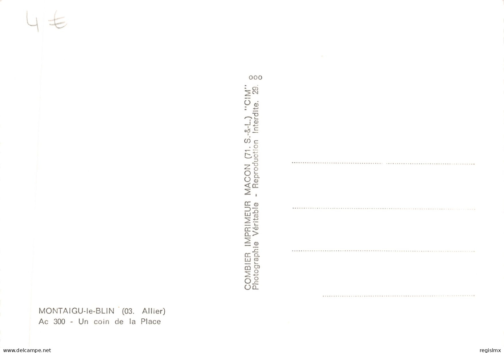 03-MONTAIGU LE BLIN-N°T549-A/0225 - Andere & Zonder Classificatie