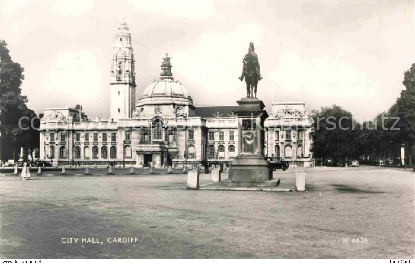 72748245 Cardiff Wales City Hall Denkmal Cardiff Wales - Andere & Zonder Classificatie